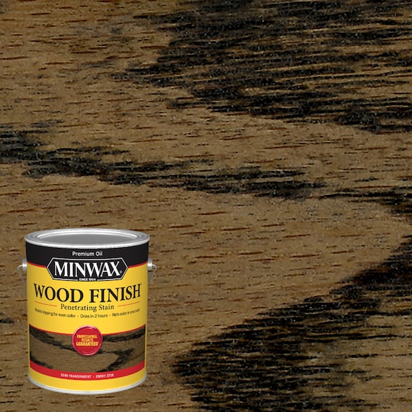 Minwax Wood Finish Semi-Transparent Ebony Oil-Based Penetrating Wood Stain 1 gal 710130000 - main